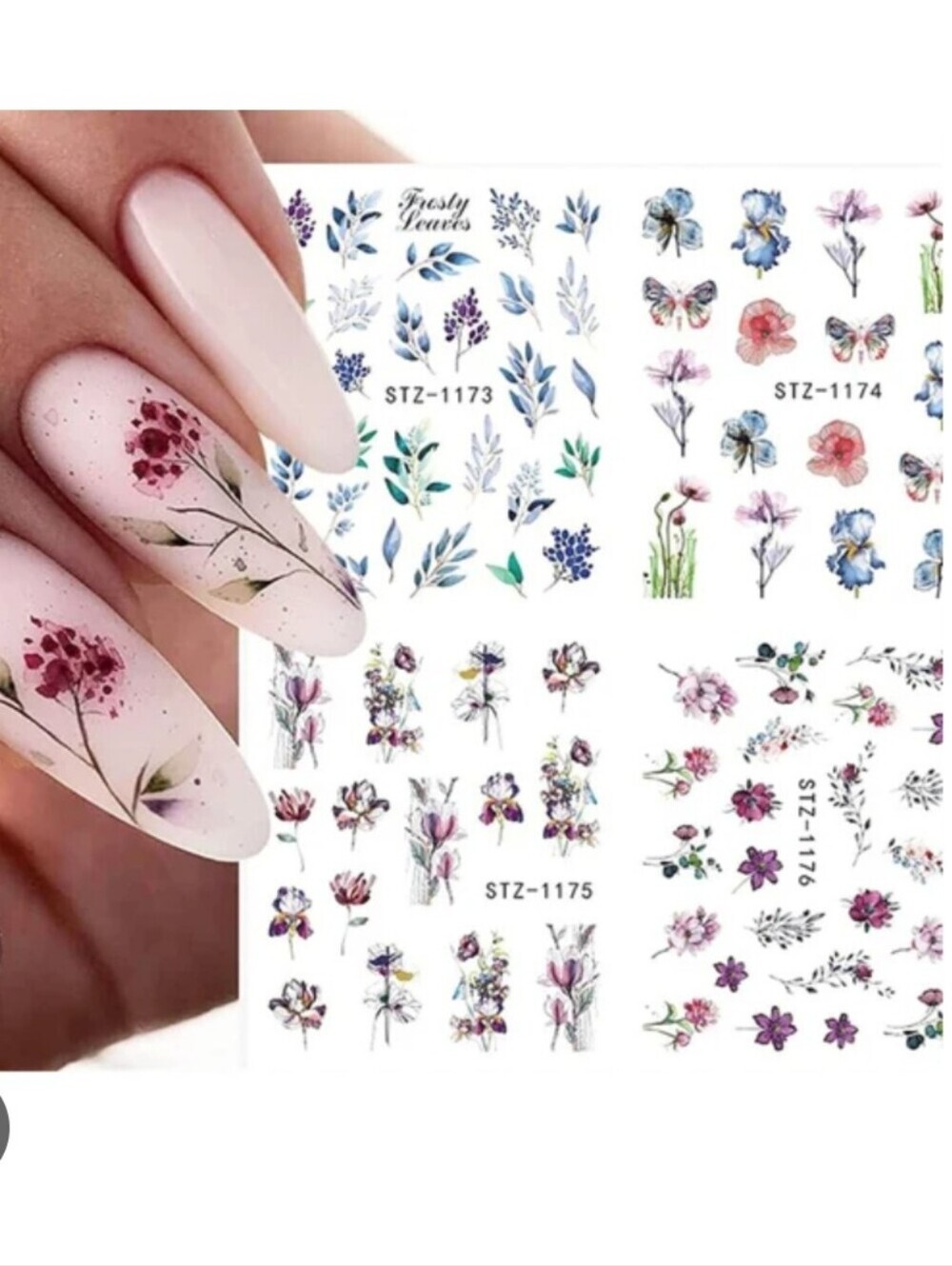 Trendy Self Adhesive Nails Art Transfer Sticker